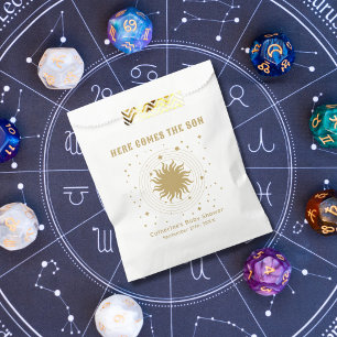 Sachets En Papier Voici Le Fils   Baby shower céleste