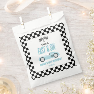 Sachets En Papier Voiture Fast & Six Blue Race 6e fête d'anniversair