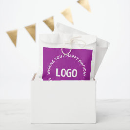 Sachets En Papier Votre logo et texte personnalisé | Joyeux Annivers