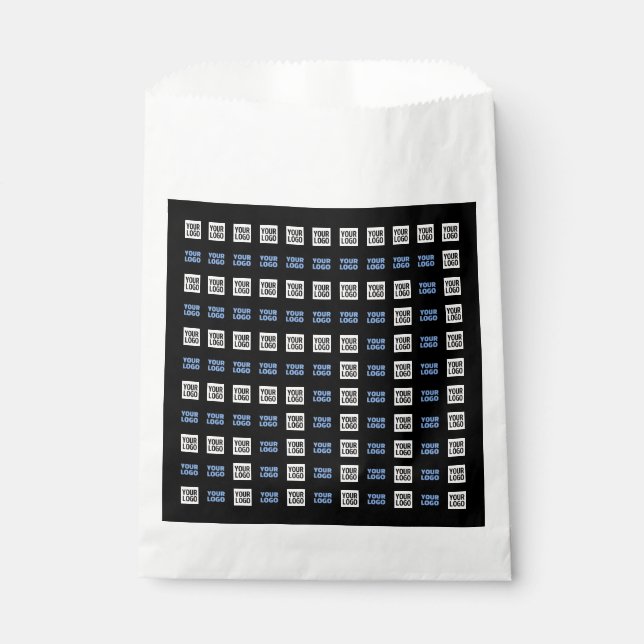 Sachets En Papier Votre logo ou image téléchargée | Motif géométriqu (Devant)