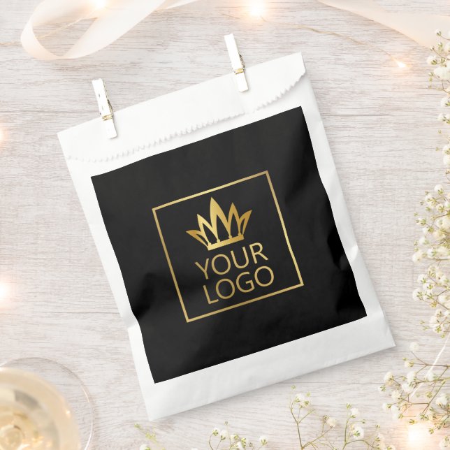Sachets En Papier Votre logo sur un Arrière - plan couleur (Coupé)