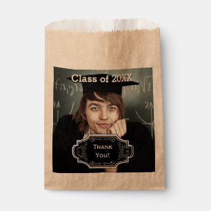 Sachets En Papier Votre photo Rustic Chalkboard Folk Art Merci
