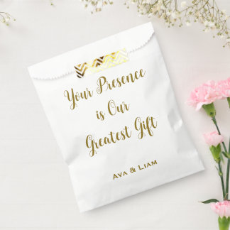 Sachets En Papier Votre présence est notre plus beau cadeau