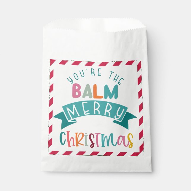 Sachets En Papier vous êtes le baume joyeux cadeau de Noël Note Card (Devant)