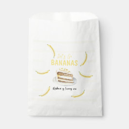 Sachets En Papier Watercolor Banana Cake fête d'anniversaire