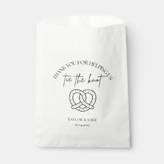 Sachets En Papier Wedding Pretzel Favor Bags Personalized