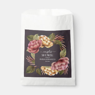 Sachets En Papier Wedding shower Dramatique Couples Floraux