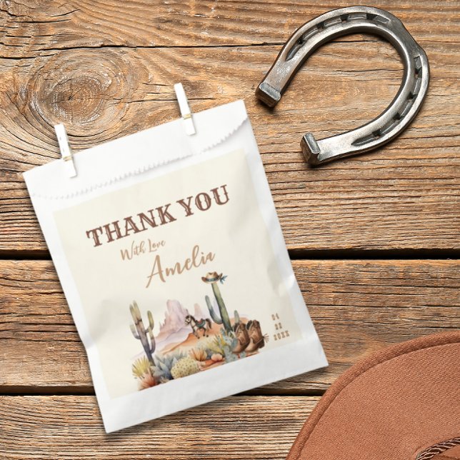 Sachets En Papier Western Boy Un Petit Baby shower Rustique Cowboy (Créateur téléchargé)