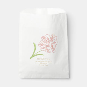 Sachets En Papier Whimsical & Elegant Floral Mariage Couple