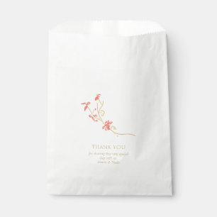 Sachets En Papier Whimsical & Elegant Floral Mariage Couple