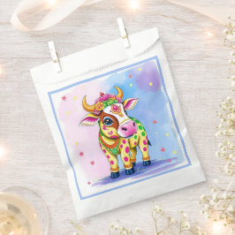 Sachets En Papier Whimsical Holy Cows in Diwali Attire