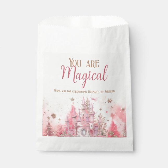 Sachets En Papier Whimsical Winter Princess Fairytale Premier annive (Devant)