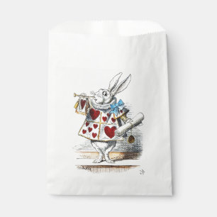 Sachets En Papier White Rabbit Alice Wonderland Hearts Fourre-tout