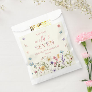 Sachets En Papier Wild and Seven Wildflower 7th Birthday Party
