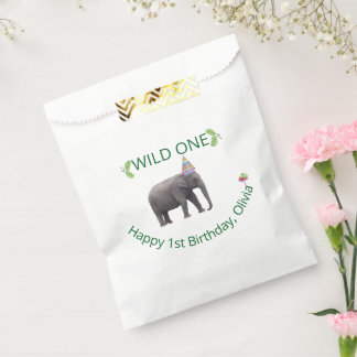 Sachets En Papier Wild One Elephant Celebration Accent