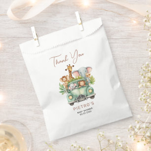 Sachets En Papier Wild One Safari Animaux Baby shower garçon