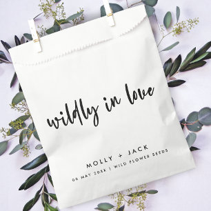 Sachets En Papier Willy in Love Fleur sauvage Graines Mariage mode