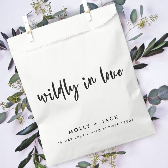 Sachets En Papier Willy in Love | Fleur sauvage Graines Mariage mode (Créateur téléchargé)