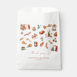 Sachets En Papier Winter Christmas Baby Shower Favor Bag