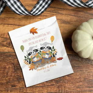 Sachets En Papier Woodland Twin Raccoons Baby shower Favoriser les s