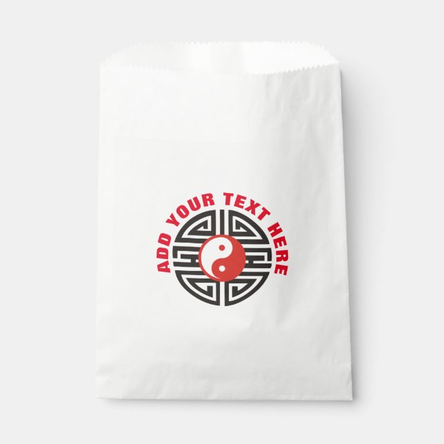 Sachets En Papier Yin & Yang Yantra Tattoo + votre arrière - plan &  (Devant)