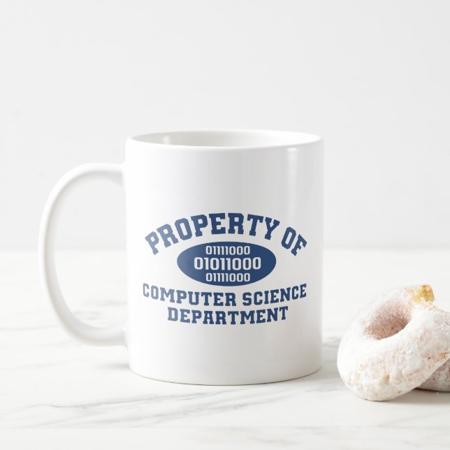 Sachgebiet Informatik (blau) Kaffeetasse (Mit Donut)
