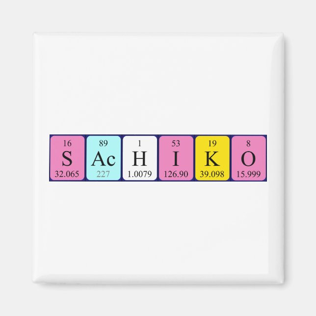 Sachiko Periodenmagnet Magnet (Vorne)