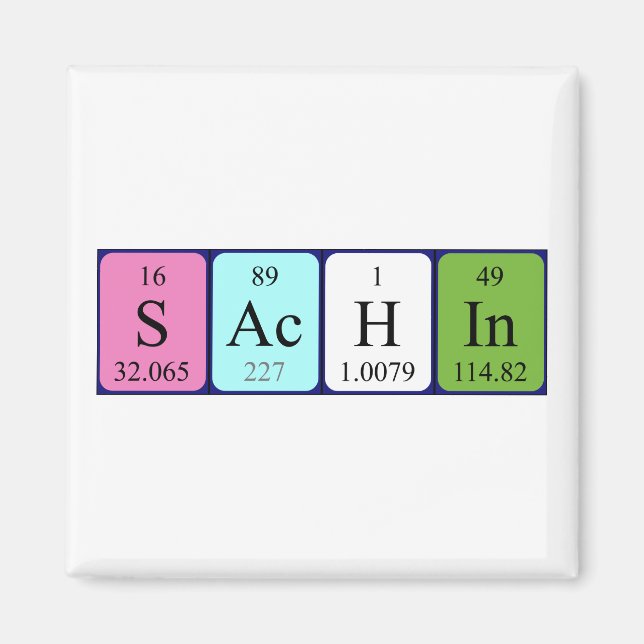 Sachin Periodenmagnet Magnet (Vorne)