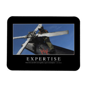 Sachkenntnis: Inspirierend Zitat Magnet