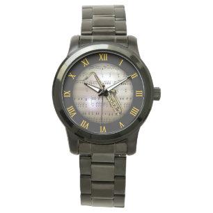 Sachsen ~ Hintergrund "Der musikalische Planet" *  Armbanduhr