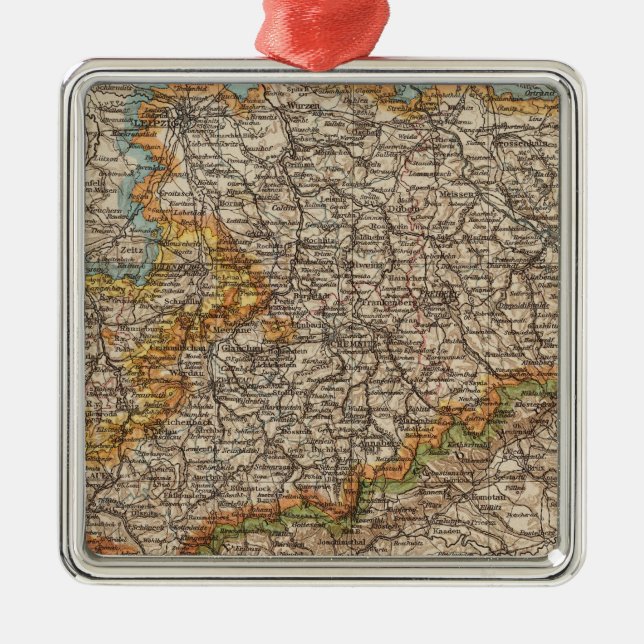 Sachsen Ornament Aus Metall (Vorne)