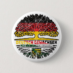 Sachsen Sächsisch Deutsch Deutschland Baum Wurzel Button