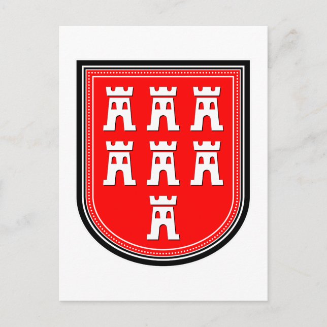 Sachsen-Zeichen Postkarte (Vorderseite)