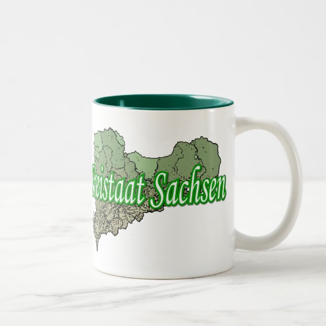 Sachsen Zweifarbige Tasse (Rechts)