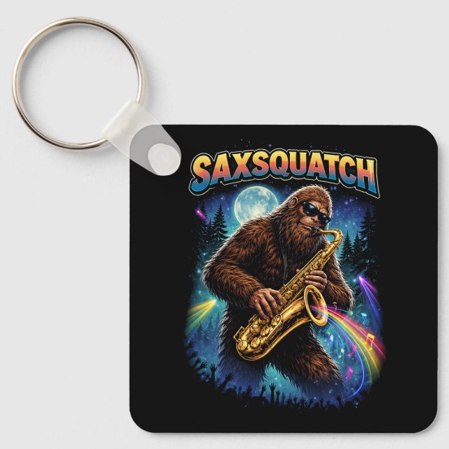 Sachsquatch Schlüsselanhänger (Vorderseite)