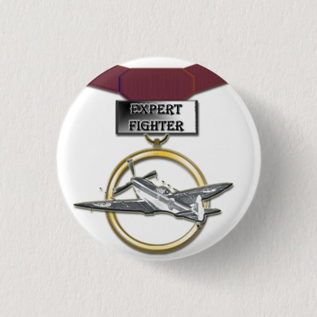 Sachverständiger Kämpfermedaillenknopf Button (Vorderseite)