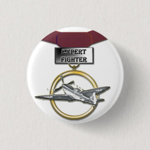 Sachverständiger Kämpfermedaillenknopf Button