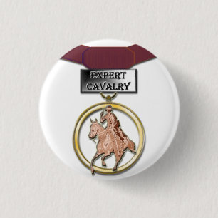 Sachverständiger Kavalleriemedaillenknopf Button