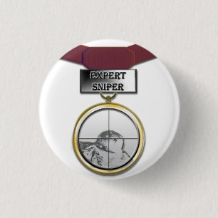 Sachverständiger Scharfschützemedaillenknopf Button