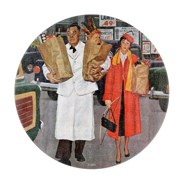 Sack gefüllt mit Ärger Schneidebrett (Vorderseite)