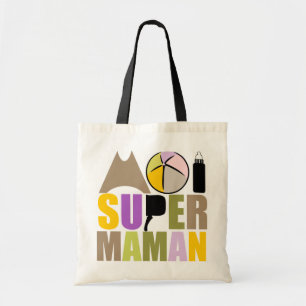 Sack mich Supermama - Naturlogo Farben Tragetasche