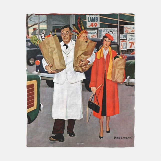 Sack voll Problem Fleecedecke (Vorderseite)