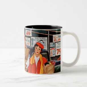 Sack voller Ärger Zweifarbige Tasse