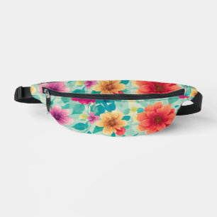 Sacoche à imprimé floral coupé et cousu