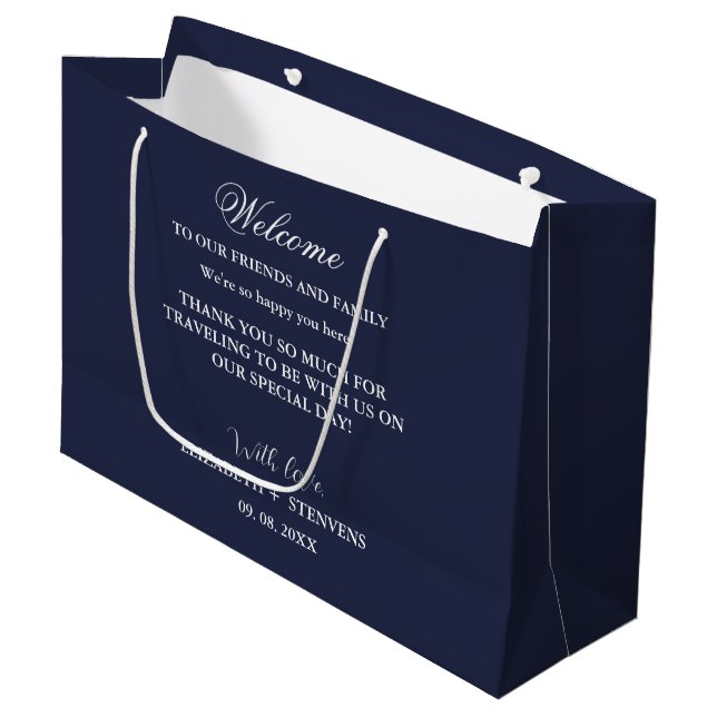 Sacoche de bienvenue pour mariage nautique Sacs d' (Devant Angle)