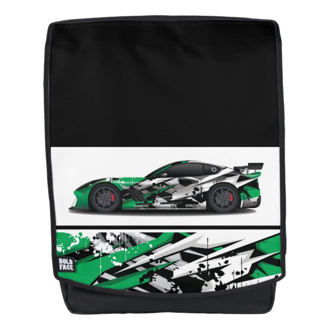 Sacoche de sac à dos pour voiture sport (Devant)
