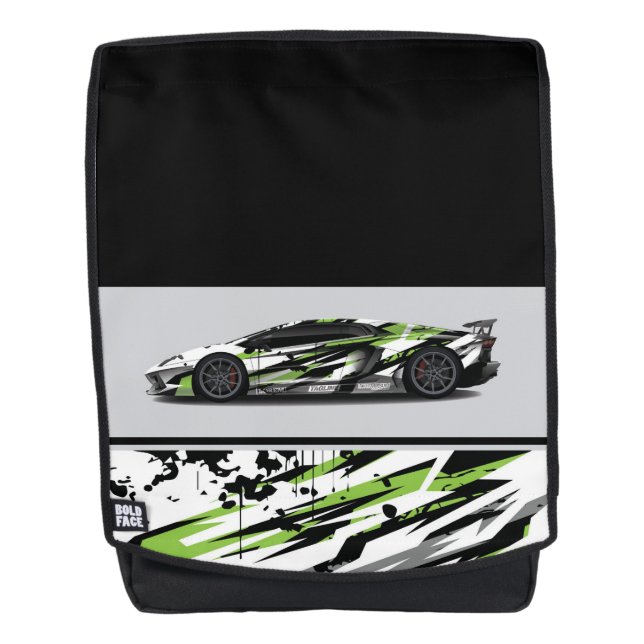 Sacoche de sac à dos pour voiture sport (Devant)