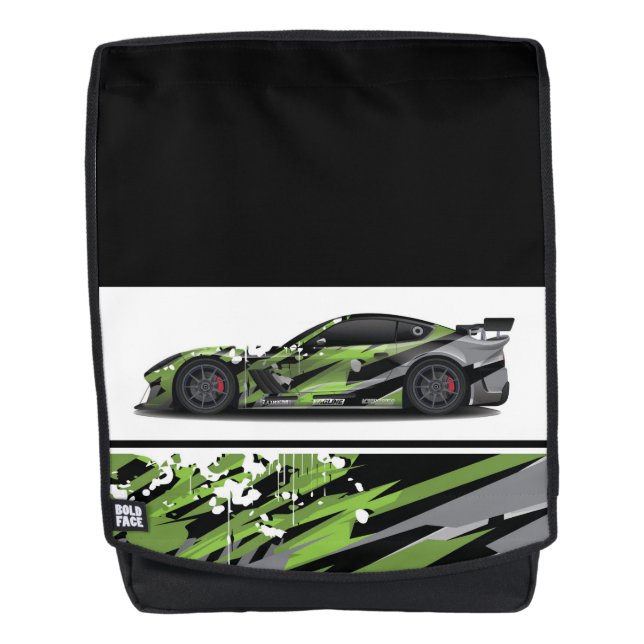 Sacoche de sac à dos pour voiture sport (Devant)