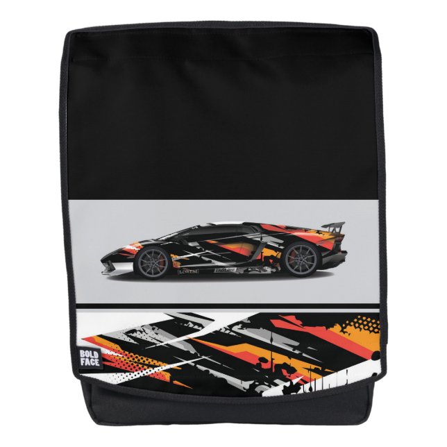 Sacoche de sac à dos pour voiture sport (Devant)