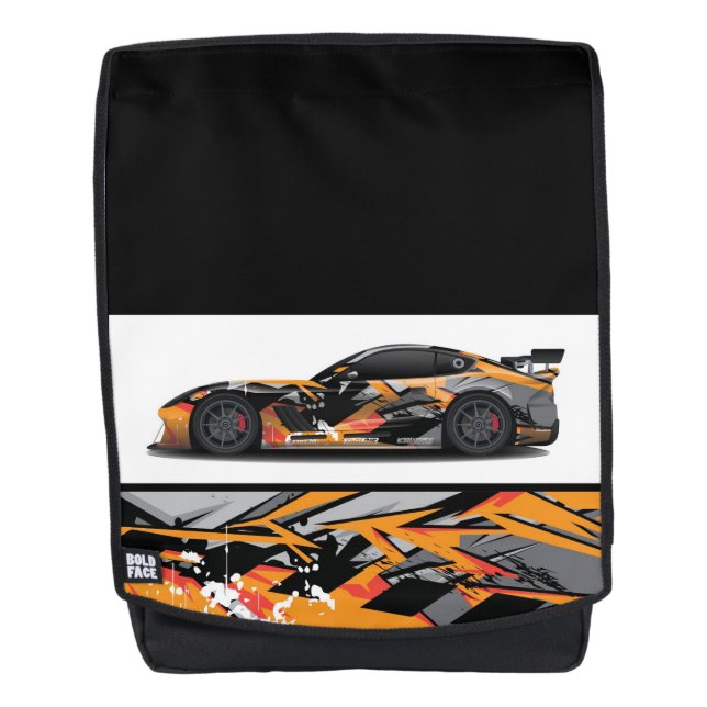Sacoche de sac à dos pour voiture sport (Devant)